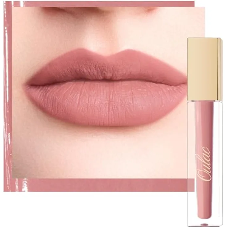 Oulac Flüssiger Lippenstift Matte M32 Perfect Kiss | Langanhaltend, Kussecht & Wasserfest | Cremige, vegane Textur mit intensiver Pigmentierung | Lippen Make-up 4.5ml