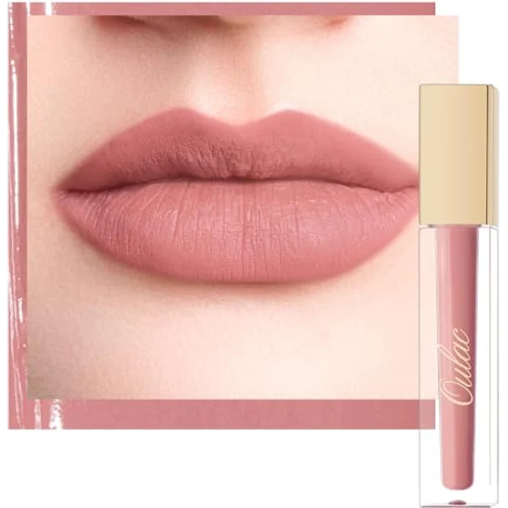 Oulac Flüssiger Lippenstift Matte M32 Perfect Kiss | Langanhaltend, Kussecht & Wasserfest | Cremige, vegane Textur mit intensiver Pigmentierung | Lippen Make-up 4.5ml – Bild 1