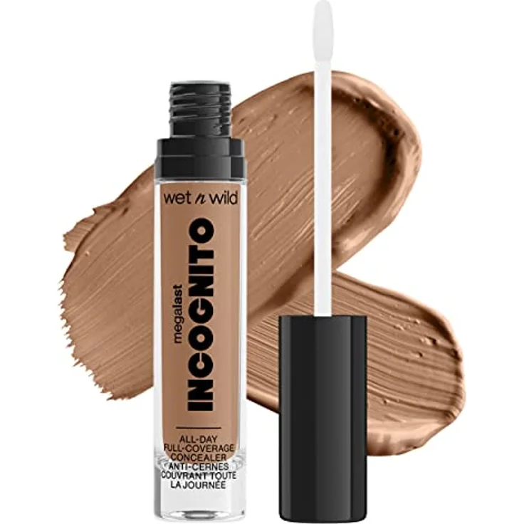 Wet n Wild MegaLast Incognito, cremiger Concealer für volle Abdeckung, hochpigmentiert, Farbton Light Medium, 5,5 ml