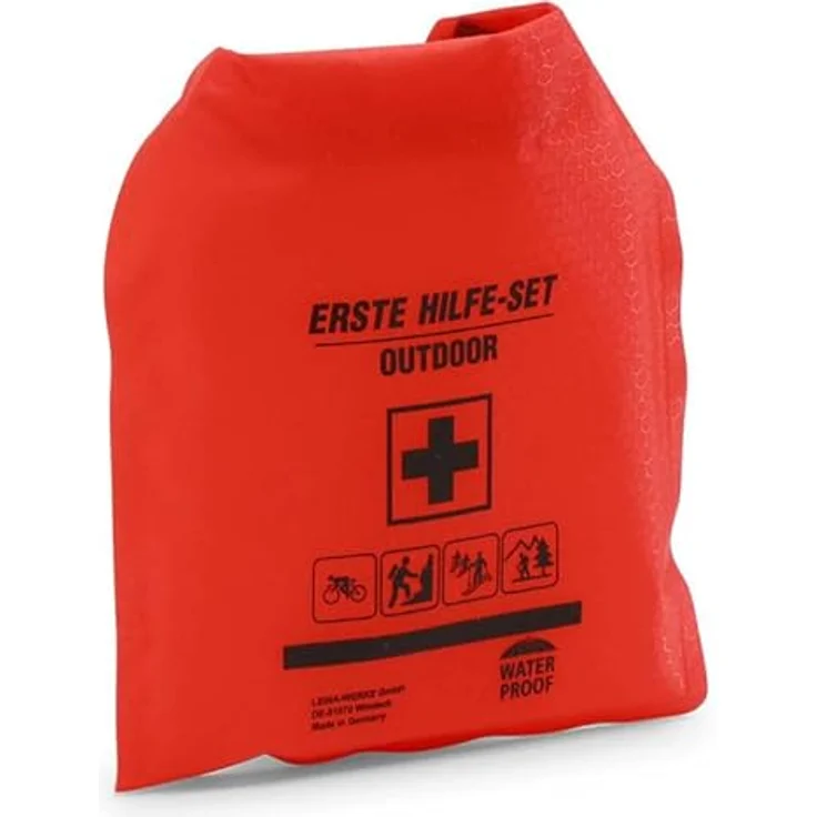 LEINA-WERKE Erste-Hilfe-Taschen-Set OUTDOOR, wasserdichtes Notfallset, kompakt und orange – Bild 1