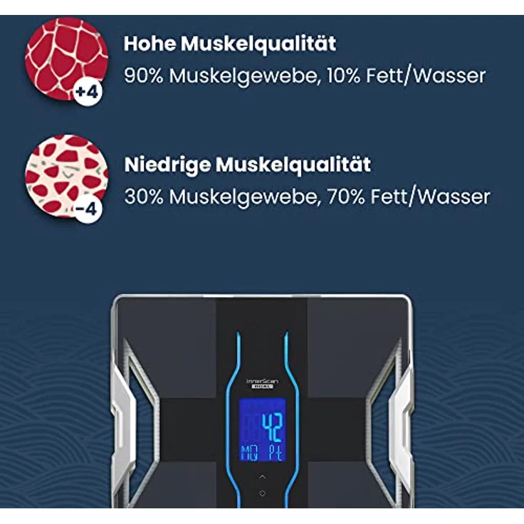 Tanita RD, 953 Bluetooth 4 Low Energy Körperanalyse, Waage mit medizinischer Technologie, Schwarz – Bild 6