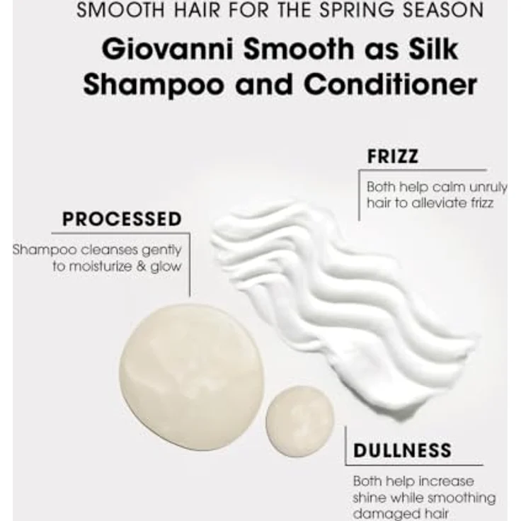Giovanni Smooth As Silk Conditioner 710ml, intensiv feuchtigkeitsspendend, frizzreduzierend und vegan – Bild 4