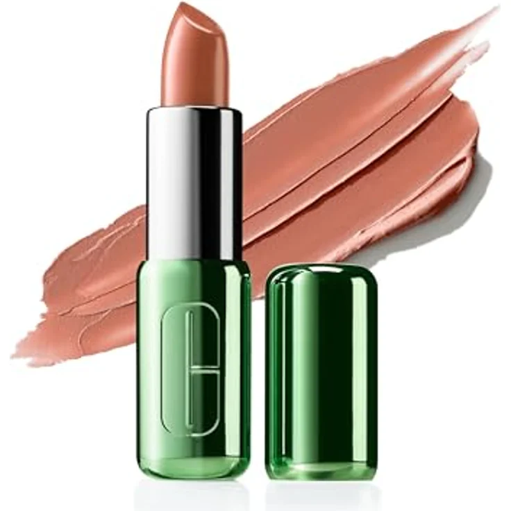 Clinique Pop Longwear Lipstick 32 Honey Pop, langlebiger Lippenstift mit Primer, satinierter Finish, 3,9 g – Bild 2