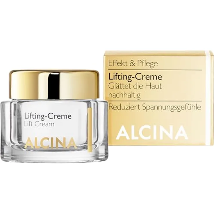 ALCINA Effekt & Pflege Lifting-Creme Nachtcreme, reichhaltige Gesichtscreme mit Macadamiaöl und Hyaluronsäure, 50 ml Unisex