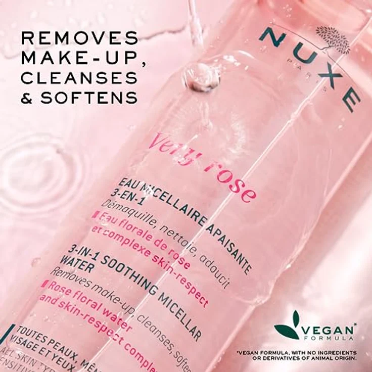 Nuxe Very Rose 3-In-1 Soothing Micellar Water, für Damen und Herren  – Bild 3
