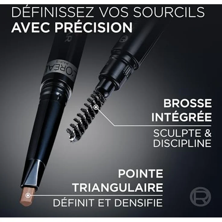 L’Oréal Paris Infaillible Brows 24h Brow Filling Triangular Pencil, Augenbrauenstift mit herausdrehbarer Spitze, 1 ml - AUBURN – Bild 5