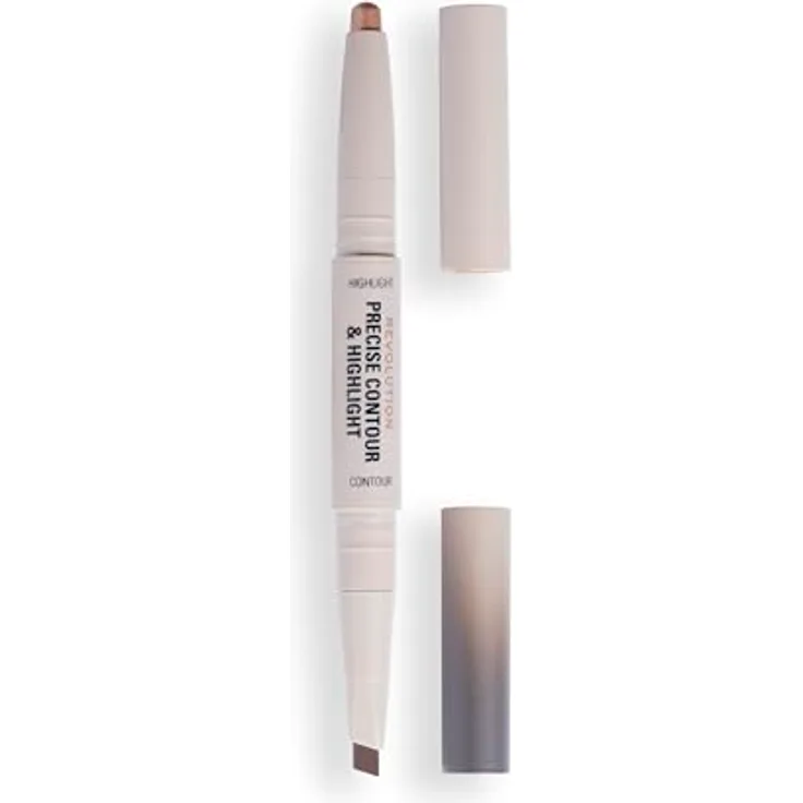 Makeup Revolution Precise Contour & Highlight, beidseitiger Konturenstift, Farbton Light, 1.45 g, vegan
