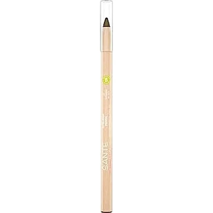SANTE Naturkosmetik Eyeliner Pencil 04 Golden Olive, Kajal Eyeliner in olive Farbe, Kajalstift, Farbintensive cremige Textur, Vegan, 1, 14g