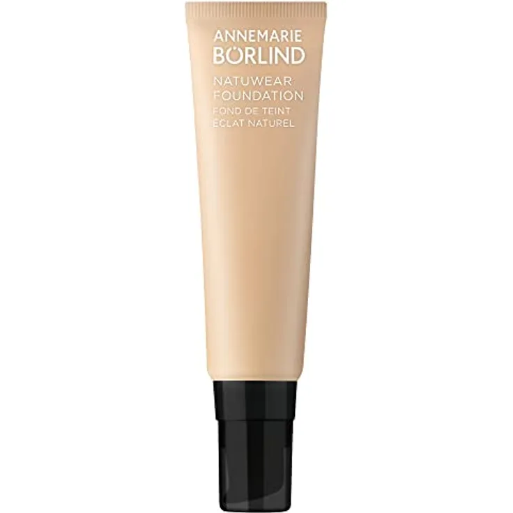 ANNEMARIE BÖRLIND TEINT EFFECTIVE NATURAL BEAUTY Natuwear® Foundation Almond (30 ml) - Kaschiert Unebenheiten, Augenringe, Rötungen und Pigmentflecken, Vegan