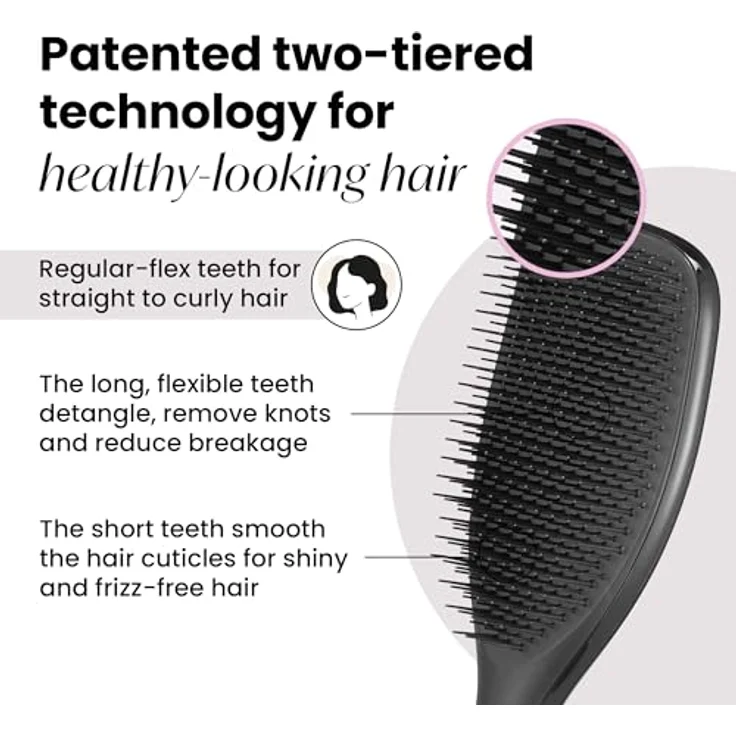 Tangle Teezer Bürste The Wet DetanglerLarge Bürste Wet Detangling Brush schwarz – Bild 2
