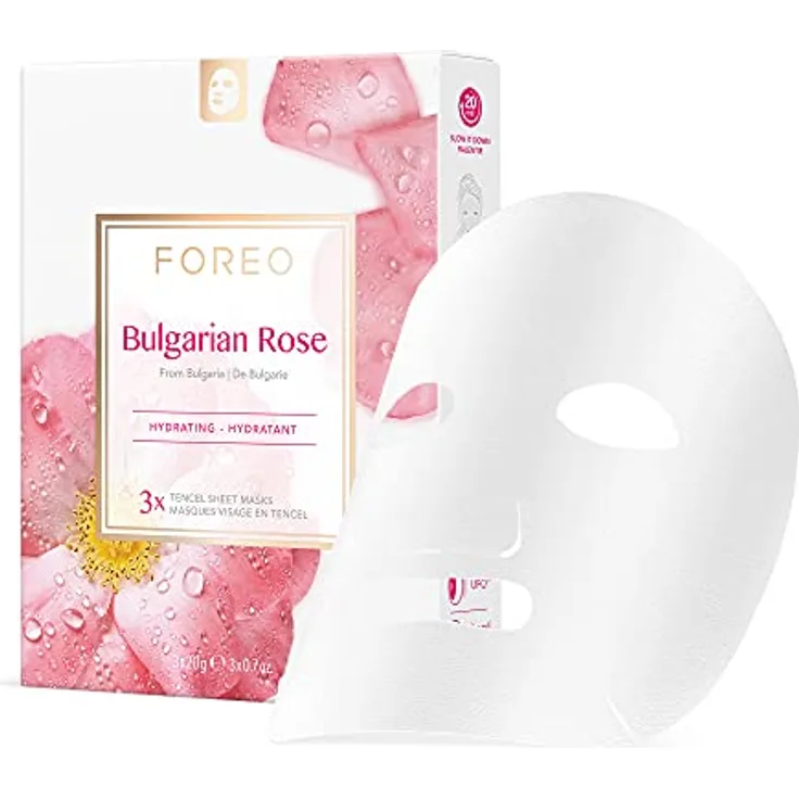 FOREO Farm To Face Collection Bulgarian Rose Tuchmaske 60 g