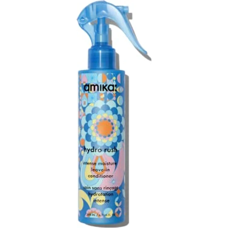 amika Hydro Rush Intense Moisture Leave-In Conditioner 200 ml | 3x mehr Feuchtigkeit für trockenes & strukturiertes Haar | mit Hyaluronsäure & Sanddorn | Anti-Frizz Formulierung – Bild 1