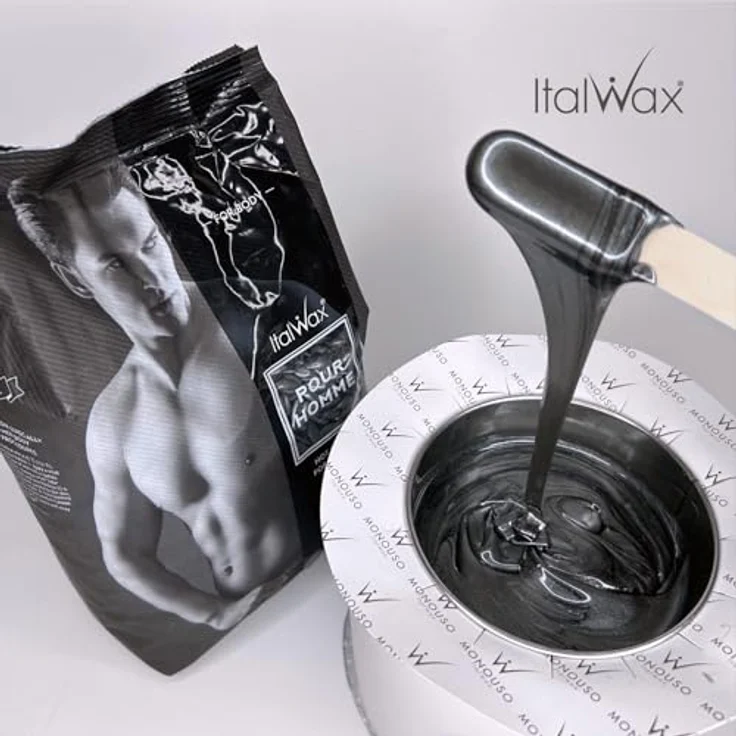 Italwax Wachsperlen Pour Homme empfohlen für Herren 1 kg Heißwachs – Bild 6