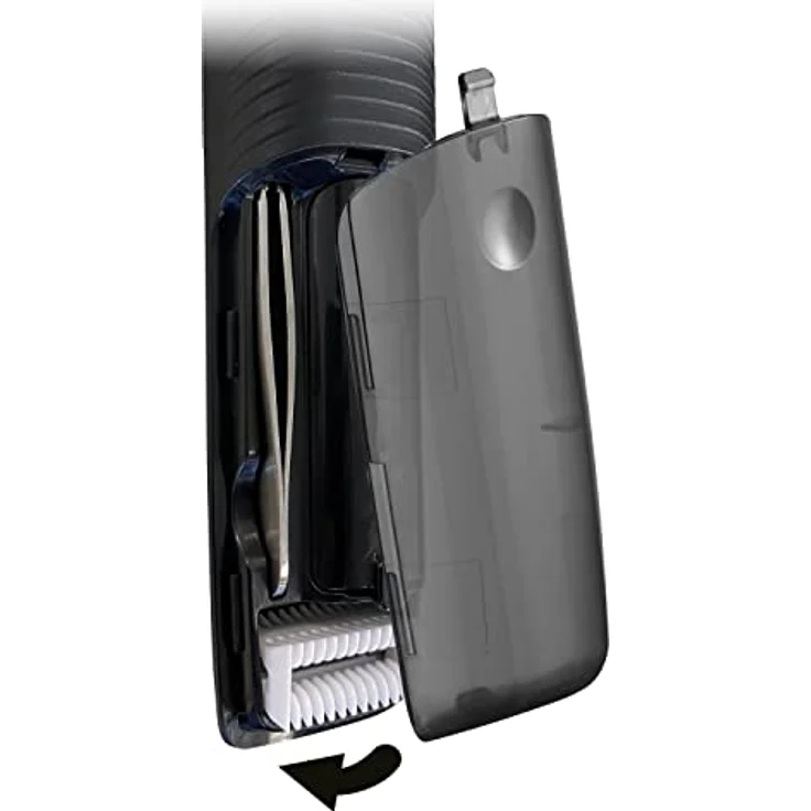 Remington Elektrogesichtshaarentferner Trim & Fit Detail Kit NE8000, 2 Aufsätze, batteriebetrieben (1xAA inklusive), Pinzette & Kamm, Damen und Herren – Bild 6