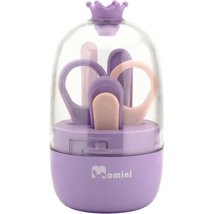 Momini Baby Nail Care Kit, Maniküre-Set für Babys mit Sicherheitsnagelschere und rutschfesten Griffen, 1 St.