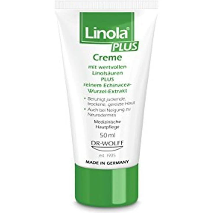 Linola PLUS Creme, 1 x 50 ml - Intensivpflege für juckende, trockene, sowie zu Neurodermitis neigende Haut – Bild 2