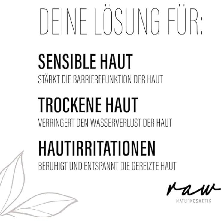 raw Kosmetik, Gesichtsöl Mohn 30ml, mit kaltgepresstem Bio-Öl, ideal für trockene & sehr sensible Haut, 100% vegan – Bild 4