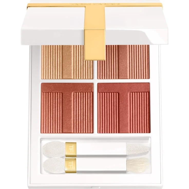 Tom Ford Soleil Eye Color Quad, Lidschattenpalette mit 4 warmen Nuancen, 7,2 g, GOLDEN HOUR