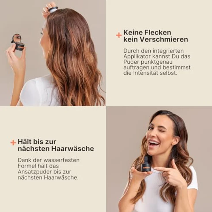 Imperio Hair Concealer Powder, Haarfärbemittel für dichteres Haar, 4g - Light Grey – Bild 9