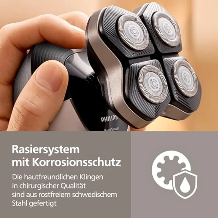 Philips HS740 Blade Refill HS740/15, Elektrische Ersatz-Scherköpfe, 4er Pack, Silber, schwedischer Edelstahl, selbstschärfend, für Philips Head Shaver Pro Serien 5000/7000/9000 – Bild 4