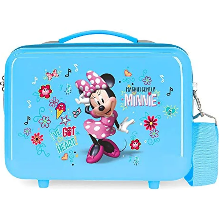 Disney Love Minnie Anpassungsfähiger Schönheitsfall Blau 29x21x15 cms ABS