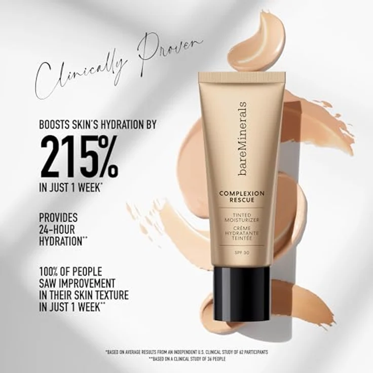 bareMinerals Complexion Rescue Tinted Moisturizer SPF 30, Getönte Tagescreme für Damen mit mattem Finish, 35 ml – Bild 6
