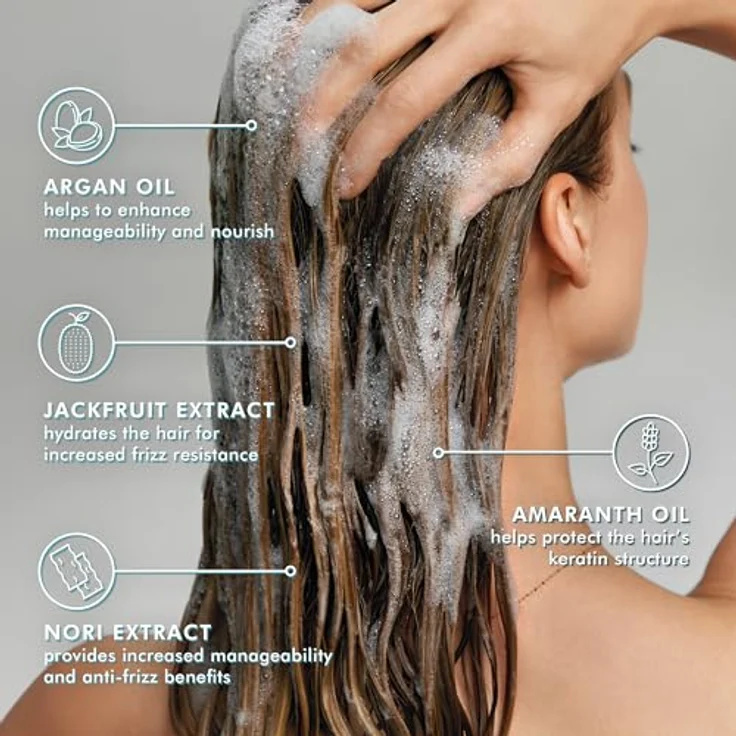 Moroccanoil Shampoo für Frizz-Kontrolle, 70 ml - Mit recyceltem Jackfruchtextrakt und Amaranthöl – Bild 3