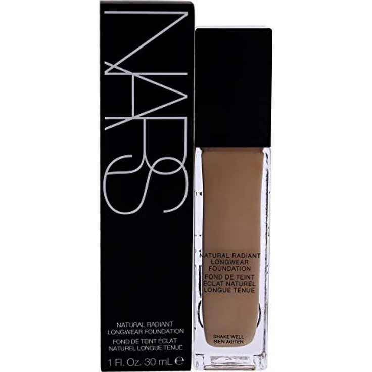 NARS Natural Radiant Longwear Foundation, langanhaltende Make-up Foundation mit hoher Deckkraft und aufhellender Wirkung, Farbton DEAUVILLE, 30 ml