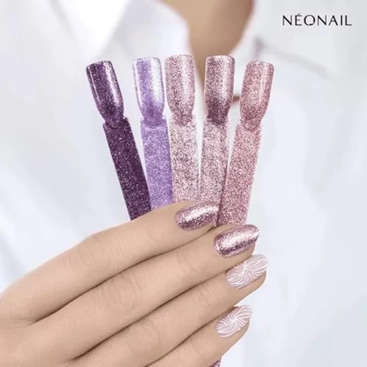 NÉONAIL UV Nagellack 7,2 ml - Silber - Twinkle White - Hohe Deckkraft, Langanhaltende Maniküre bis zu 21 Tage, Aushärtung in LED-/UV-Lampe – Bild 4