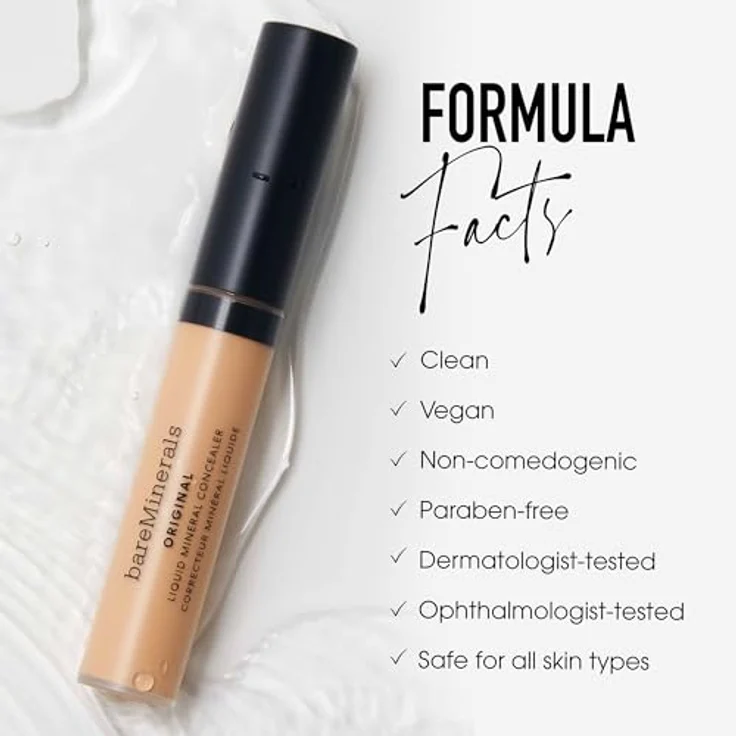 bareMinerals Original Liquid Mineral Concealer, 6 ml, feuchtigkeitsspendend, für einen wachen Blick – Bild 7
