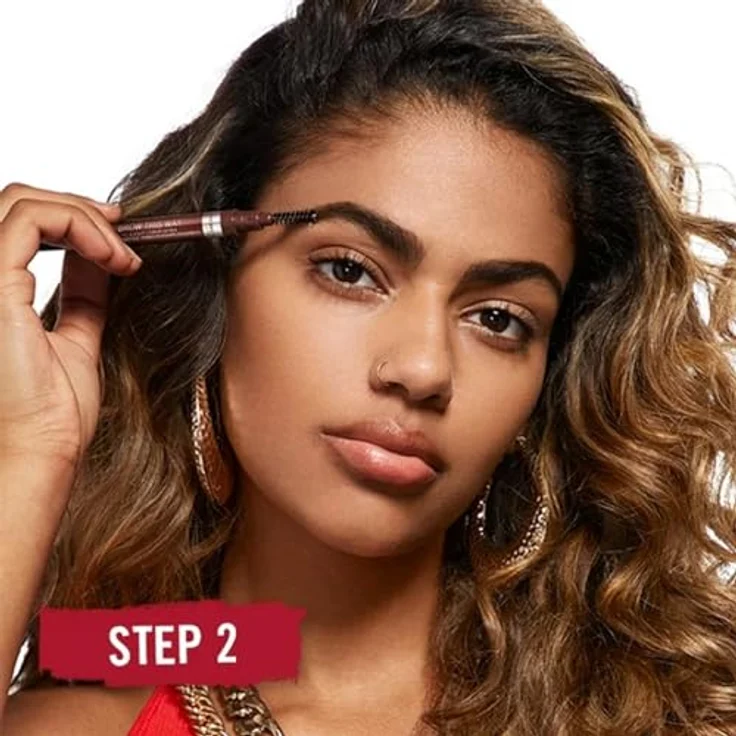 Rimmel Brow This Way Augenbrauenstift, 2 in 1 mit Bürste, Farbton 003 Dark Brown, 0,25 g, vegan mit Langzeiteffekt – Bild 5