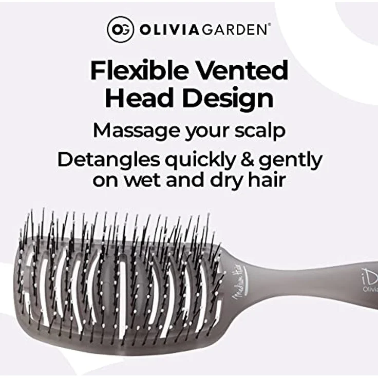 Olivia Garden iDetangle Memory Flex Double Bristle – Bild 4