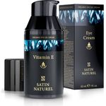 BIO Augencreme Männer 30ml - Augen Lifting Booster mit Vitamin E + Aloe Vera + Hyaluron - Augenringe entfernen Soforteffekt - Anti Augenringe Herren - Eye Cream Vegan - Satin Naturel
