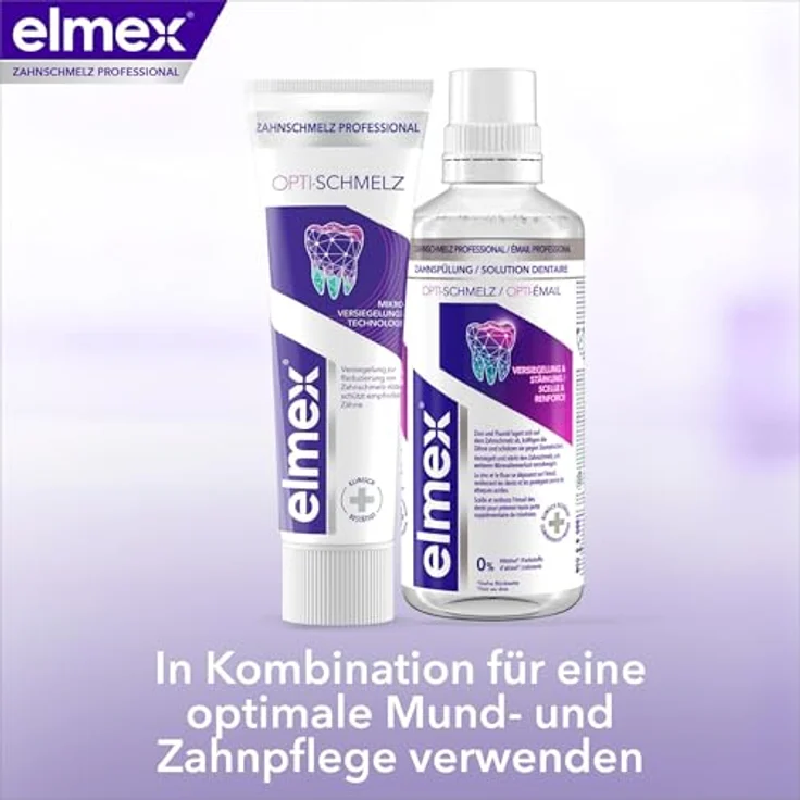 elmex Opti-schmelz Professional Zahnpasta, stärkt den Zahnschmelz mit Mikroversiegelungs-Technologie, 75 ml – Bild 9