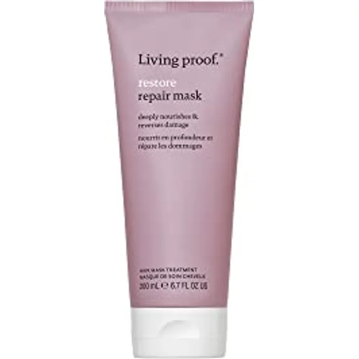 Living Proof Restore Repair Mask | Restrukturierende Haarmaske für trockenes, geschädigtes Haar | Gegen Haarschäden, für gesundes Haar | Vegan, ohne Parabene, Silikone, Sulfate | 200ml