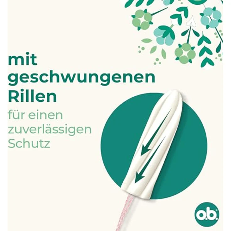 o.b. Organic Tampons Mini, 100% Bio-Baumwolle, für leichte bis mittlere Tage, OEKO-TEX 100 zertifiziert – Bild 5