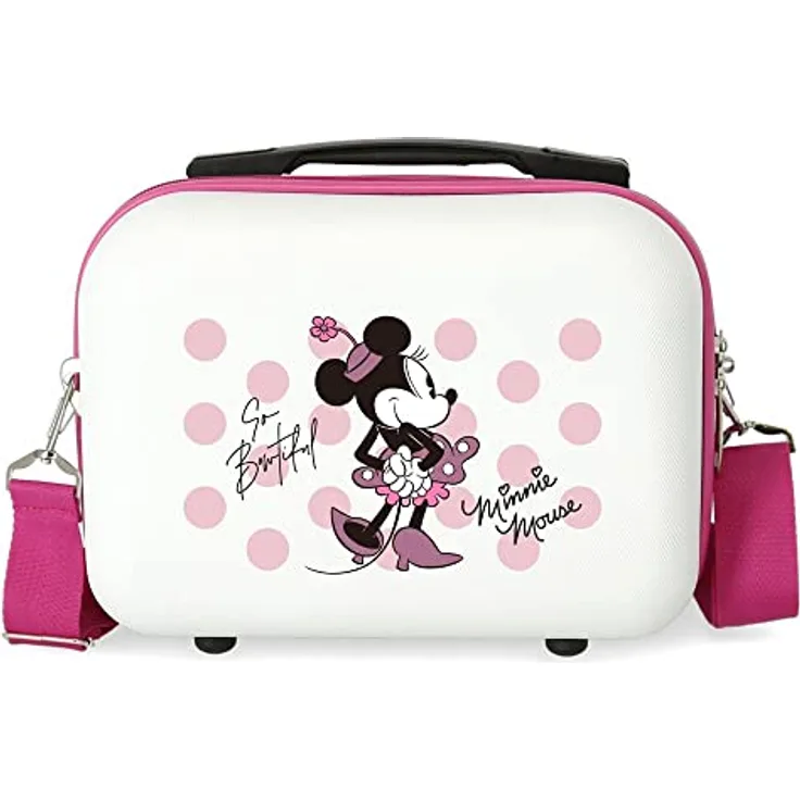 Disney Have a good Time Minnie So beautiful Kulturbeutel, anpassungsfähig, Pink, 29 x 21 x 15 cm, starres ABS, 9,14 l, 0,6 kg