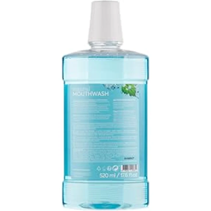 Natura Siberica Natural Mouthwash Fresh Breath & Plaque Control, Mundspülung für frischen Atem, 520 ml, mit Menthol – Bild 3