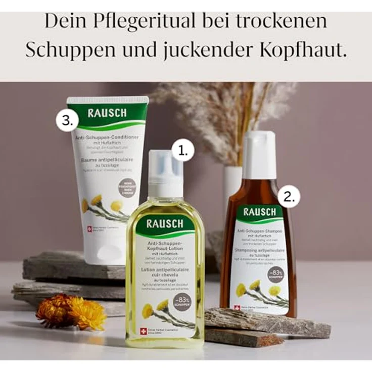 Rausch Anti-Schuppen-Conditioner mit Huflattich, 150 ml - Effektive Schuppenbekämpfung und Pflege für gesundes Haar – Bild 5
