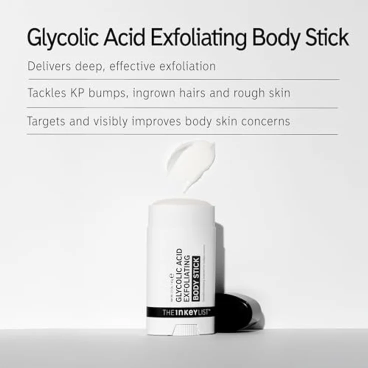 The INKEY List Glycolic Acid Exfoliating Body Stick 45g - For Dry, Damaged Hair, Ideal Skin Care – Bild 2