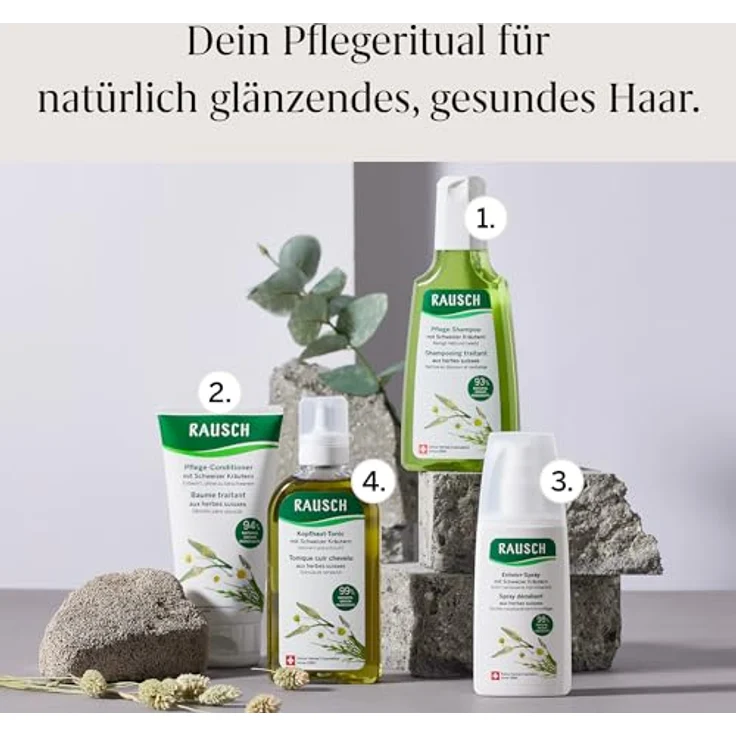 RAUSCH Pflege-Conditioner mit Schweizer Kräutern 150 ml – milde Pflege für die ganze Familie, vegan und ohne Silikon, hergestellt in der Schweiz – Bild 6