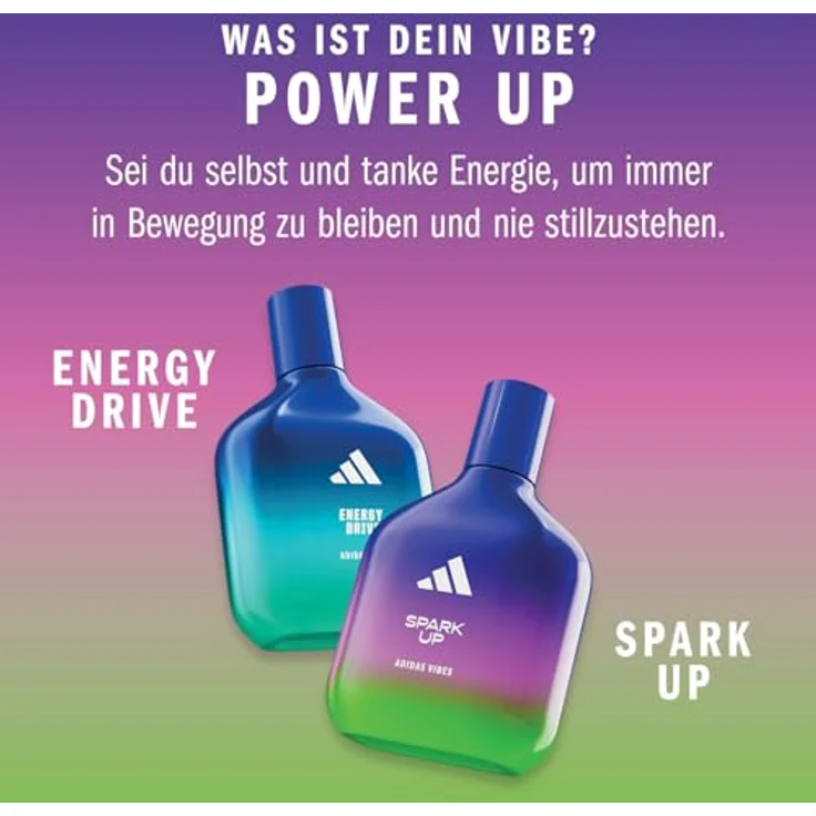 adidas Vibes Spark Up Eau de Parfum, belebender Unisex-Duft mit natürlichen ätherischen Ölen, 100ml – Bild 5