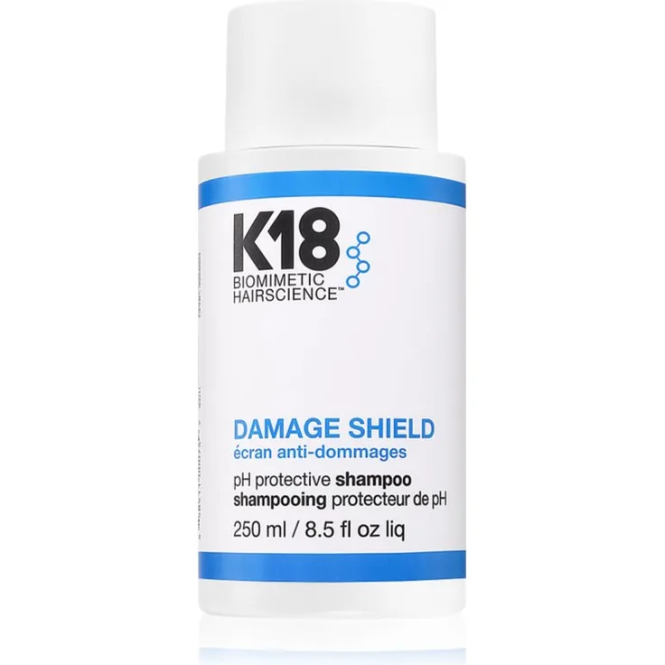 K18 Damage Shield pH Protective Shampoo, Reinigungsshampoo für naturbelassenes und coloriertes Haar, 250 ml