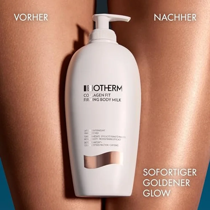 Biotherm Collagen Fit Körpermilch mit Biotech Plankton™, Kollagen-Peptid-Fraktion & Koffein, 400ml - für straffere Haut mit 48H Feuchtigkeit und einem goldenen Glow – Bild 5