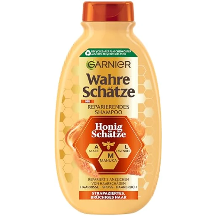 GARNIER Honig Geheimnisse Shampoo, reparierend mit Akazienhonig und Bienenwachs, 250 ml – Bild 2