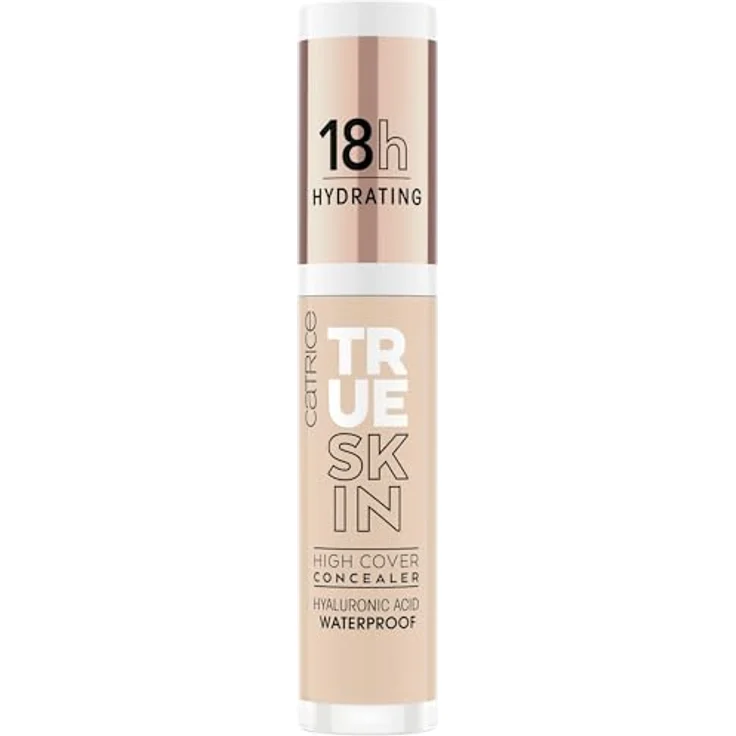 Catrice True Skin High Cover Concealer, Nr. 010, Nude, Anti-Pickel, feuchtigkeitsspendend, natürlich, für trockene Haut, vegan, ölfrei, wasserfest, ohne Alkohol, 1er Pack (4.5ml) – Bild 1