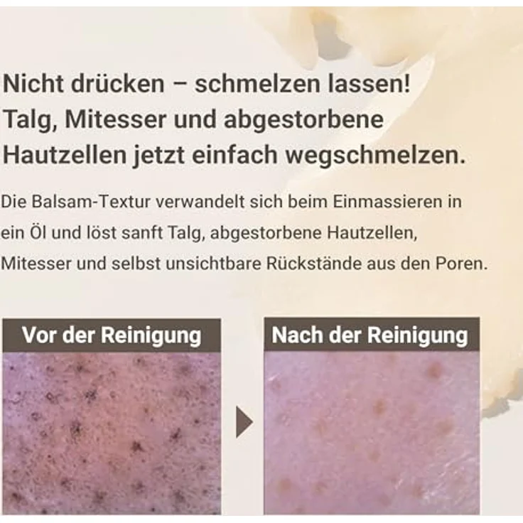 HEIMISH All Clean Balm Mandarin, Reinigungsbalsam für das Gesicht, 120 ml, mit mandarinischem Duft – Bild 4
