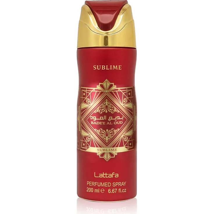 Lattafa Sublime Bade'e Al Oud, Unisex Duftspray mit fruchtig-orientalem Duft, 200 ml