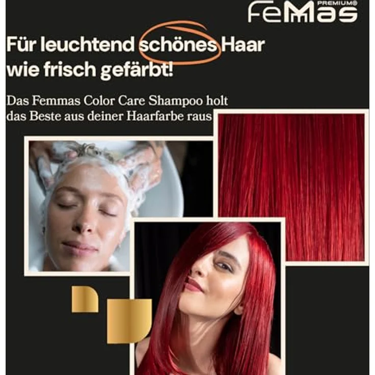 FemMas Color Care Friseur Haarshampoo, feuchtigkeitsspendendes Farbshampoo mit Keratin & Arginin für geschädigtes, trockenes & gefärbtes Haar, 1000 ml – Bild 3