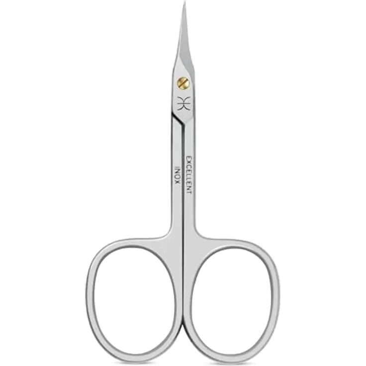 Excellent Hautschere 9.0 cm, turmspitz aus polierten rostfreien Edelstahl, präzise Schneide & ergonomischer Griff für professionelle Maniküre & Pediküre
